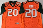 Miami Hurricanes 20 Ed Reed Orange Nike College Football Jersey,baseball caps,new era cap wholesale,wholesale hats